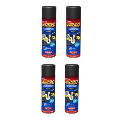 Imagem de Spray VedaTudo Emborrachado Impermeabilizante Dryko 400ml, Preto 4