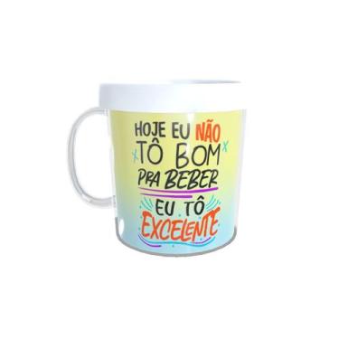 Imagem de Caneca Acrílica Rosqueável Personalizada - Carnaval - Hoje Eu Não Tô B