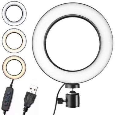 Imagem de Ring Light 10 Com Suporte Celular Oberon Or-Pl10 Sem Tripé
