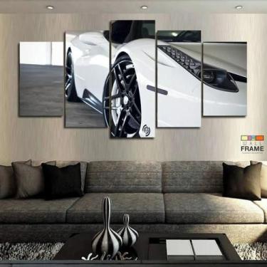 Imagem de Quadros Decorativos Carros Ferrari B 63x130mt em Tecido - Wall Frame