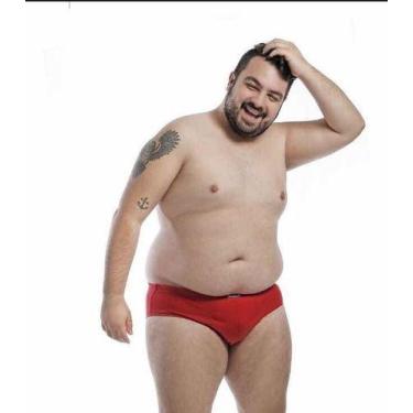 Imagem de Kit 12 Cuecas Slip Tradicional Algodão Plus Size Extra Nawes - NAWES ,