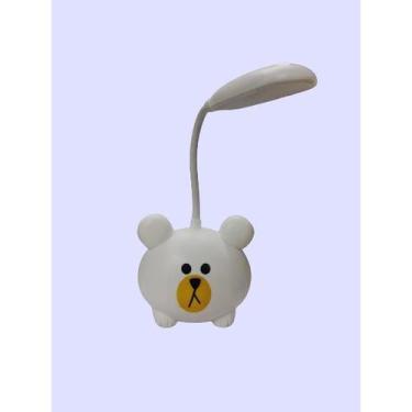 Imagem de Luminária abajur ursinho de mesa infantil com cabo USB - ALTARIA, Bran