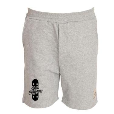 Imagem de Bermuda Masculina Moletom Skate Casual Academia Conforto - Ragor, P, C