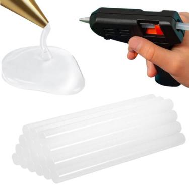 Imagem de Aplicadora De Cola Quente Bivolt 10w Com 20 Bastões De Cola - Aplicado