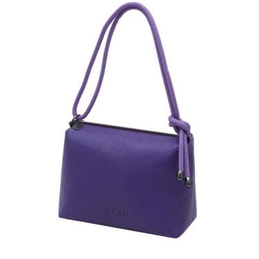 Imagem de Bolsa de Couro Mariart Maraú, Blueberry