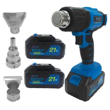 Imagem de Soprador Termico Portatil com Display 21V 2 Baterias 20000mAh - Exbom