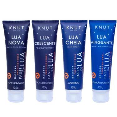 Imagem de Kit Knut Tratamento Fases da Lua Cronograma Capilar 4 Máscaras Hidrata