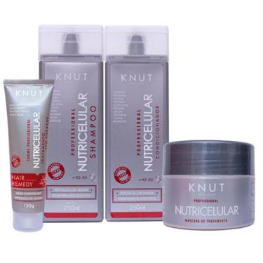 Imagem de Kit Knut Tratamento Nutricelular + Máscara 300g 4 Itens