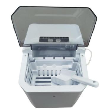 Imagem de Máquina  gelo compacta cesta  armazenamento cubos painel controle 5 ta