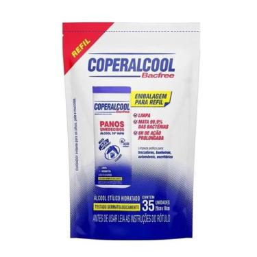 Imagem de Pano Umedecido Álcool 70inmp Refil C/ 35 Unidades- Coperalc - Cooperal