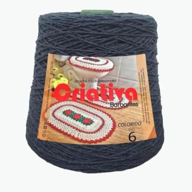 Imagem de Barbante Para Crochê Criativa 500g N.º 6 - Criativa Barbantes, 335 Azu