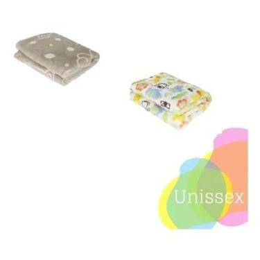 Imagem de Kit 2 Mantas Bebe MicroFibra Prime 90x110cm -  100% poliéster - Hazime