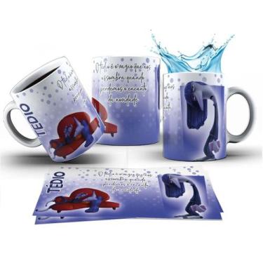 Imagem de Caneca 325ml Divertidamente 2 Mood do Dia Ansiedade Tristeza - LARANJA