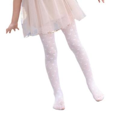 Imagem de Meia-Calça/Meia-Fina/Meia Coração Infantil Comprida Arrastão na Altura