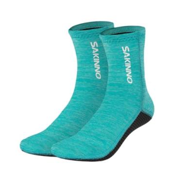 Imagem de Dynwave Meias de mergulho meias de sapato de água meias de neoprene macio e confortável wetsuits meias de barbatana de água para esportes aquáticos natação, céu azul, é