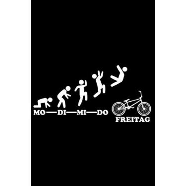Imagem de BMX Woche Endlich Freitag Wochenende Bar Turn 180 360: DIN A5 Liniert 120 Seiten / 60 Blätter Notizbuch Notizheft Notiz-Block Fahrrad BMX Motive & Geschenke