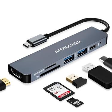 Imagem de Adaptador USB MacBook Hub USB Adaptador HDMI para MacBook Adaptador USB C Docking Station Adaptador mac USB C HDMI para Usbc Hub Adaptador USB C MacBook Pro Adaptador Multiportas Mac HDMI Thunderbolt
