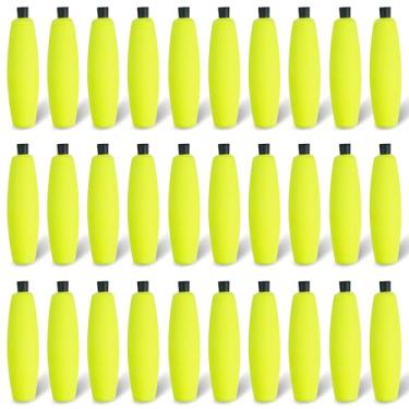 Imagem de SILANON Boias de pesca flutuantes de espuma, boias de pesca de charuto, boias de peixe-gato, boias deslizantes, boias de cortiça com plugue de tubulação para peixe-gato, pesca em água doce e salgada