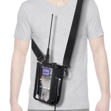Imagem de BaoFeng Coldre de rádio Molle Bolsa de rádio para AR-5RM UV-21R UV-5R K5 Plus BF-F8HP PRO Rádio bidirecional Walkie Talkies Suporte de cinto acessórios de armazenamento de rádio Alça de ombro