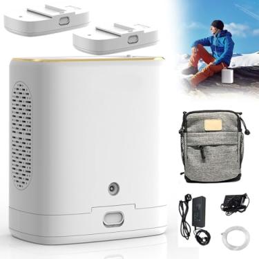 Imagem de PortáTil De MáQuina De Ox, Mini Gerador, Equipamento DoméStico Ox, 3l Gerador,90%-96% Uso En Carro E Viagens,Com Bateria 5000/10000mah, Ac/Dc