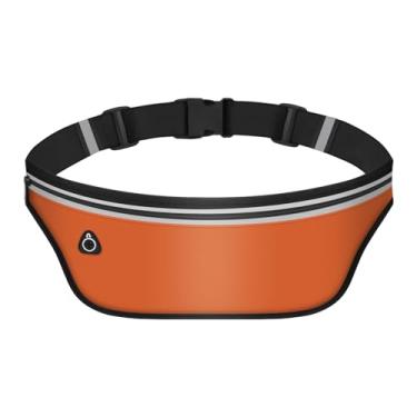 Imagem de Pochetes ultrafinas para mulheres e homens, cinto de corrida fino, bolsa de corrida, impermeável, cinto para dinheiro, Laranja, Tendência