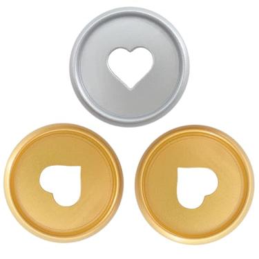 Imagem de ITSYHPRO 33 peças, sistema de caderno de expansão, discos de plástico, discos de plástico, encadernação, argolas, acessórios planejadores (prata e ouro, 28 mm, 33 peças)