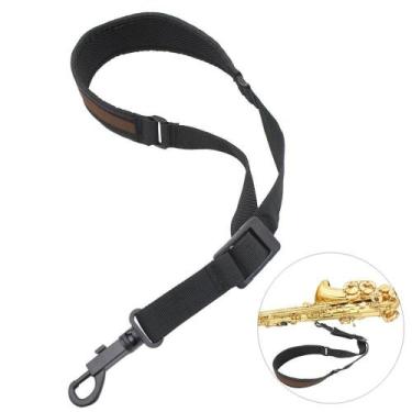Imagem de Correia Sax Alto De Fita Larga Marrom - Importada