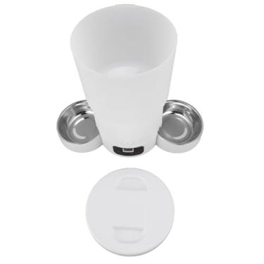 Imagem de Alimentador Automático para Cães, Controle de Porção de Tempo, Tigela Dupla de 5L, Tigela de Aço Inoxidável 304, Alimentador de Alimentos e Dispensador de água, Controle de APP,