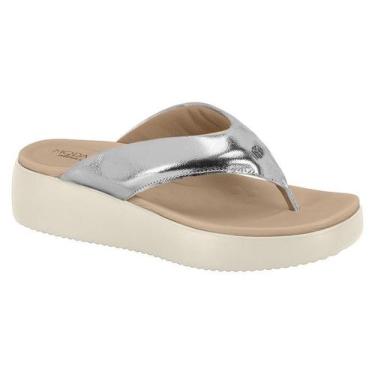 Imagem de Tamanco Feminino Modare Platforma Metalizado Ortopédico 7189.101.14710