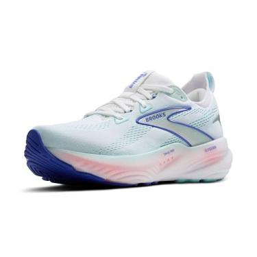 Imagem de Brooks Tênis de corrida feminino Glycerin 22 Neutral, Branco/Concha Limpet/Azul Amparo, 38