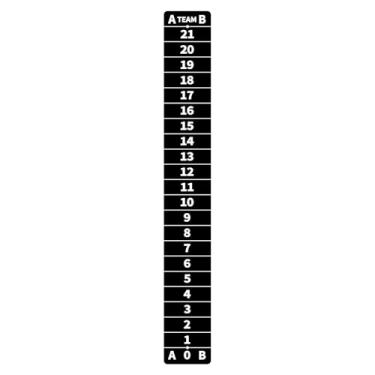 Imagem de AIWEILUCK 1 PC Cornhole Scoreboards Black, Magnetic Decal with Score Keepers for Corn Hole Boards, Scoreboard for Cornhole Game Easy to Install Keep Track of The Score