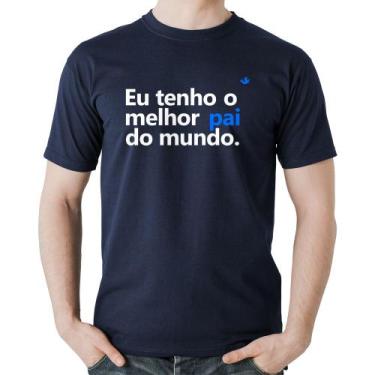 Imagem de Camiseta Algodão Eu tenho o melhor pai do mundo. - Foca na Moda, Marin