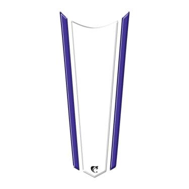 Imagem de Adesivo Faixa Gravata Resinado Tanque Moto Honda Transparente Branco