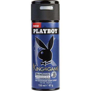 Imagem de Desodorante Masculino Playboy King Of The Game Spray Corporal 150 Ml