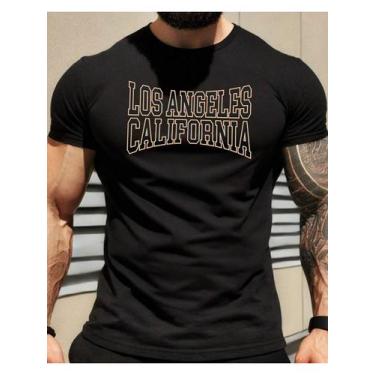 Imagem de Camiseta Masculina Los Angeles California - Algodão Respiráveil, Desig