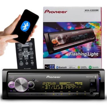 Imagem de Som Automotivo Pioneer Bluetooth Usb Radio Sem Toca Cd Atende Ligação 