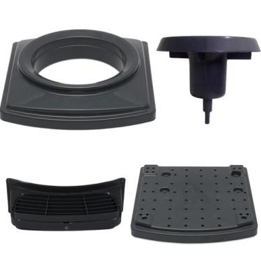 Imagem de Kit Tampa + Base + Funil + Pingadeira Master Preta - Libell