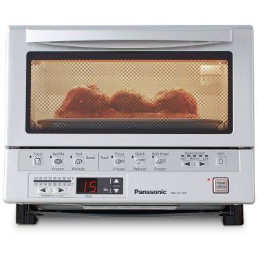 Imagem de Forno Elétrico de Bancada com Temporizador, 1300W, Aço Inoxidável, 110v, PANASONIC NB G110P, Prateado