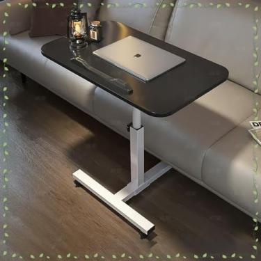 Imagem de Mesa de cama, mesa ajustável para cama de hospital com rodas, bandeja de mesa médica com altura ajustável de 58,4 cm a 89 cm A, para leitura, laptop, comida, acamado, idosos