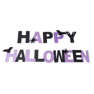 Imagem de Letras Em Eva Happy Halloween Roxo