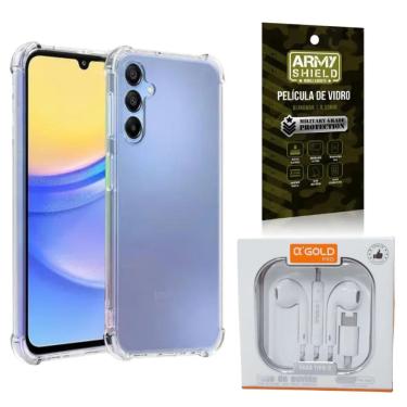 Imagem de Capinha Antishock Galaxy A05 + Fone Tipo-C + Pelicula 3D