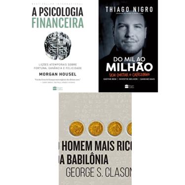 Imagem de Kit Psicologia Financeira Mil ao Milhão Homem Mais Rico