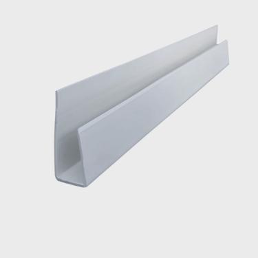 Imagem de Acabamento Perfil U para Forro pvc 8mmx3cmx3,00m Bariri - caixa com 5 Peça(s) - Branco Gelo