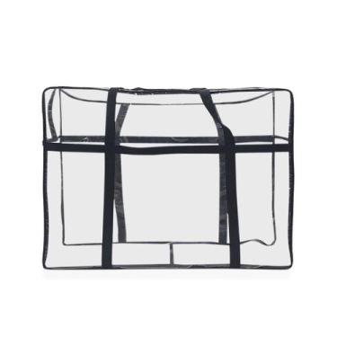 Imagem de Bolsa sacola cristal PVC plastica transparente organizador guarda roup