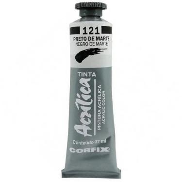 Imagem de Tinta Acrílica 37ml 121 Preto de Marte Corfix, 121 - PRETO DE MARTE