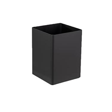 Imagem de Porta-lápis para caneta, suporte para lápis e caneta, cestos de metal de armazenamento, organizador de armazenamento, acessórios de armário, organizador de lápis preto, pote de copo (cor: preto)