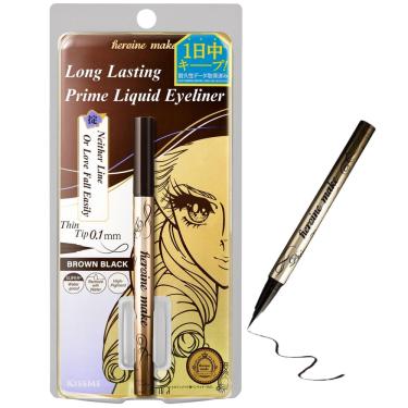 Imagem de Delineador líquido Heroine Make kissme Prime Waterproof Brown