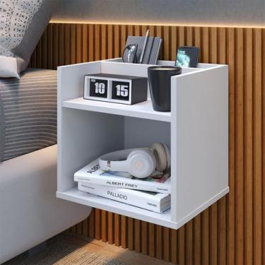 Imagem de Mesa De Cabeceira Para Quarto Suspensa decoração Moderna Julia / Cores