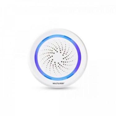 Imagem de Sirene De Alarme Inteligente Wi-Fi Se232 Branca Multilaser, Branco, Bi