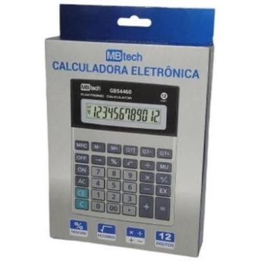 Imagem de Calculadora Digital 12 Digitos A Pilha Gb54460 Mbtech - Mb Tech